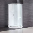 thumbnail image 13 of Breeze 38” x 38” x 77” Corner Shower Kit with Clear Glass, Walls, Base and Hardware, 13 of 19