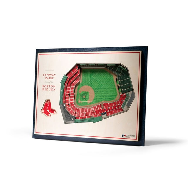 YouTheFan MLB 5-Layer Stadium View 3D Wall Art, Assorted Teams
