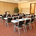 thumbnail image 2 of Lifetime Plastic Stacking Chair /Black & Silver - Commercial, 2 of 8
