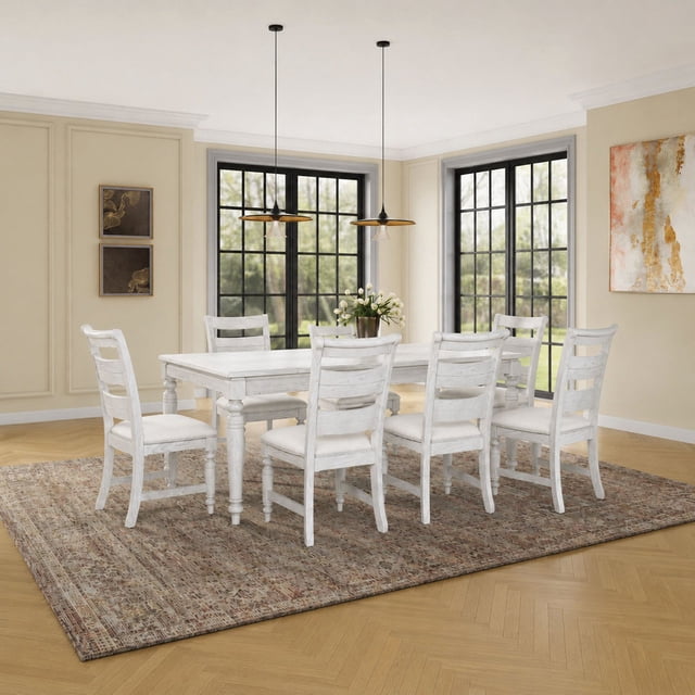 Oakleigh 7-Piece Dining Set with Extension Table and 6 Chairs