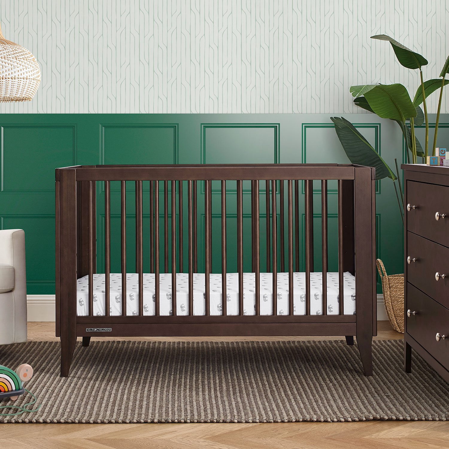Delta Children Ollie 4-in-1 Convertible Crib, Choose Color