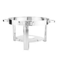 thumbnail image 3 of 5 Qt. Stainless Steel Round Chafer with Glass Lid, 3 of 12