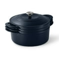 thumbnail image 2 of Tramontina 4-Piece Stackable Enamel Cast Iron Cookware Set (Choose Color), 2 of 15