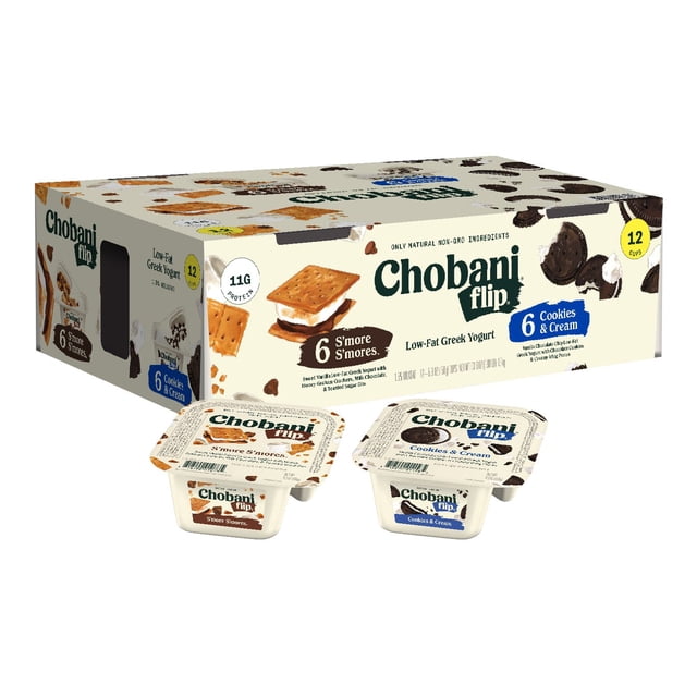 Chobani Flip Cookies & Cream and S'more S'mores (12 pk.)