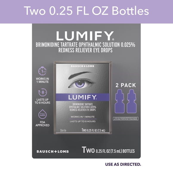 Lumify Redness Reliever Eye Drops .25 fl. oz., 2 pk.
