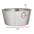 thumbnail image 9 of SKI 30 Quart Hammered Double Walled Stainless Steel Beverage Tub, 9 of 9