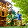 thumbnail image 6 of KidKraft Adventure Bend Wooden Swing Set with Three Slides, 6 of 19