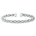 thumbnail image 3 of Mosaic Chain Bangle Bracelet Set in Sterling Silver & 18K Gold Plated, 3 of 7