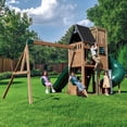 thumbnail image 2 of KidKraft Horizon Lookout Wooden Outdoor Swing Set, 2 of 17
