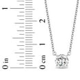 thumbnail image 5 of Round Cut Diamond Solitaire Necklace in 18K Gold, 5 of 7