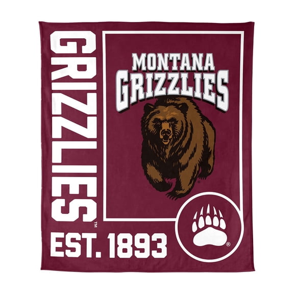 Logo Brands Montana Grizzlies 60"x70" Super Plush Blanket