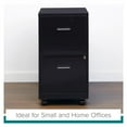 thumbnail image 22 of Hirsh 18" Deep 2-Drawer Mobile Letter Width Vertical File Cabinet, Choose Color, 22 of 22