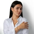 thumbnail image 5 of Tricolor Solid Diamond Cut Valentino Necklace in 14K Gold, 5 of 7