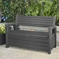 thumbnail image 1 of Keter Hudson Plastic Storage Bench, 1 of 5
