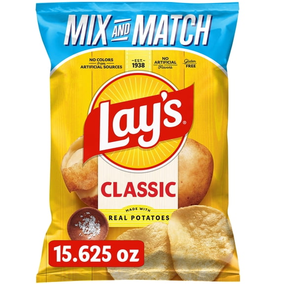 Lay's Classic Potato Chips, 15.625 oz.
