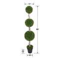 thumbnail image 6 of Faux 5' Triple Ball Topiary in Black Grower's Pot, 6 of 6
