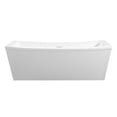 thumbnail image 1 of OVE Decors Terra 70" White Acrylic Freestanding Rectangular Bathtub, 1 of 17