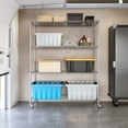 thumbnail image 11 of Seville Classics MEGA RACK 4-Tier NSF Steel Wire Shelving, 60" x 24" x 76" H, 11 of 17