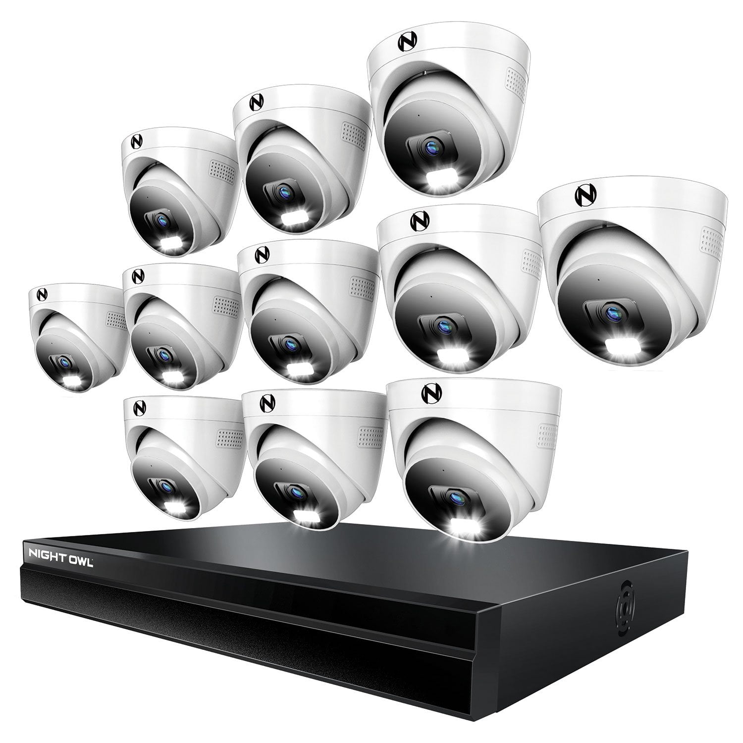 Night Owl 4K Cameras with 2TB DVR Security System, 10pk