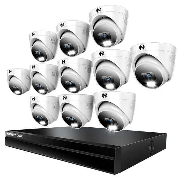 Night Owl 4K Cameras with 4TB NVR Security System, 11pk