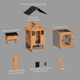 thumbnail image 8 of Backyard Discovery Sweetwater Cedar Wooden Chicken Coop with Run, Nesting Box, and Automatic Door, 8 of 8