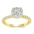 thumbnail image 1 of 1.00 CT. T.W.  Round Cut Cluster Diamond Ring in 14K Gold, 1 of 7
