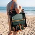 thumbnail image 3 of Logo Brands Miami Hurricanes Reclining Beach Chair, 3 of 6