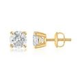 thumbnail image 2 of Lab Created 2.00 CT. T.W. Fancy Cut Diamond Stud Earrings in 18K Gold, 2 of 5