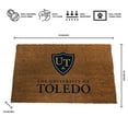 thumbnail image 3 of Logo Brands Toledo Rockets Doormat, 3 of 5