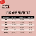 thumbnail image 6 of Hanes Comfort, Period. Women's 4-Pack Moderate Absorbency Period Brief, 6 of 7