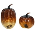 thumbnail image 3 of Member's Mark Glass Pumpkins Decor with Micro Lights (2 pc.), 3 of 4