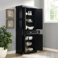 thumbnail image 2 of Crosley Furniture Seaside Coastal Pantry Storage Cabinet with Shelves, 2 of 22