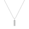 thumbnail image 2 of 0.25 CT. T.W. Diamond Bar Pendant in Sterling Silver, 2 of 4