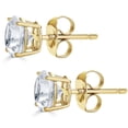 thumbnail image 3 of Round Cut Lab Created White Sapphire Pendant Necklace & Stud Earrings Set, 3 of 4