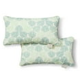 thumbnail image 2 of Martha Stewart Modern Banana Leaves Indoor/Outdoor Decorative Pillow, Set of 2, Choose Size, 2 of 10