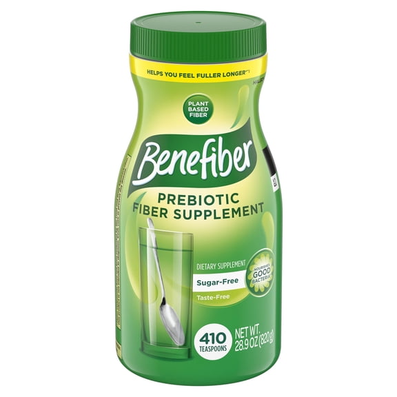 Benefiber Daily Prebiotic Fiber Supplement Powder, Unflavored, 28.9 oz.