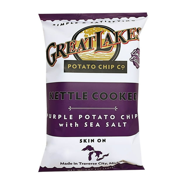 Great Lakes Potato Chips Purple Kettle Chips, 22 oz.