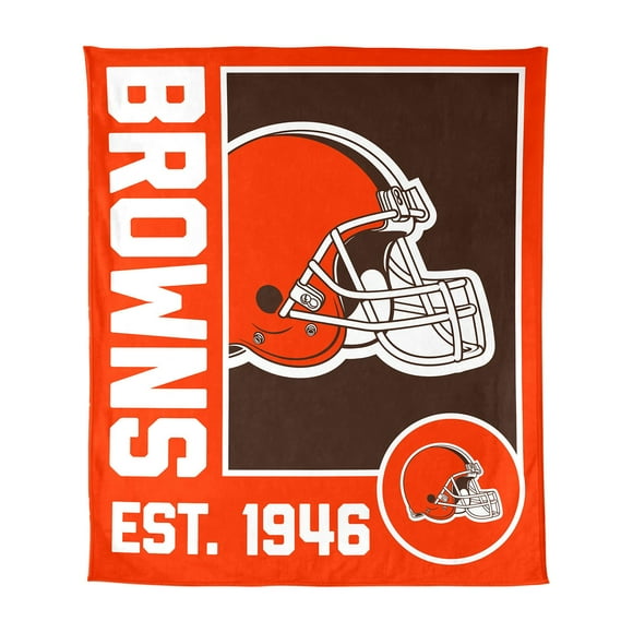 Logo Brands Cleveland Browns 60"x70" Super Plush Blanket