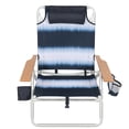 thumbnail image 2 of Member's Mark 5 Position Beach Chair with Wooden Armrest, 2 of 14