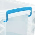 thumbnail image 4 of Super Stacker Storage or Hanging File Box with Blue Lid Locking Handles, 4 of 5