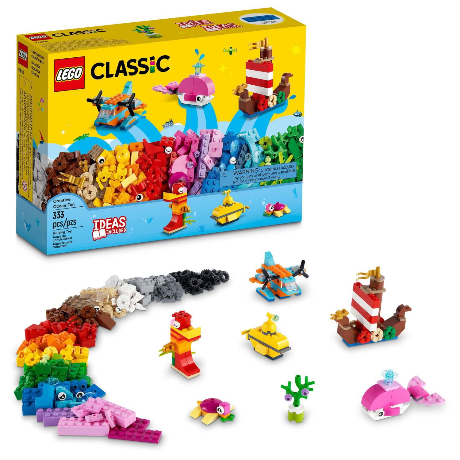 LEGO Classic Creative Ocean Fun 11018 Building Kit (333 Pieces