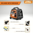 thumbnail image 7 of 4800/3800-Watt Genmax Gas-Powered Lightweight Inverter With CO Sensor + Remote Electric Start / Telescopic Handle, 7 of 7