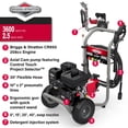 thumbnail image 2 of Briggs & Stratton 3,600 PSI 2.5 GPM Gas Pressure Washer, CR950 Series™ Engine Featuring Control Touch™ Project Selector, 2 of 11