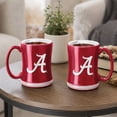 thumbnail image 4 of Logo Brands Alabama Crimson Tide 14oz Relief Mug Set, 4 of 4