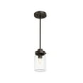 thumbnail image 2 of Hunter Devon Park with Clear Glass Pendant Ceiling Light Fixture, 2 of 9