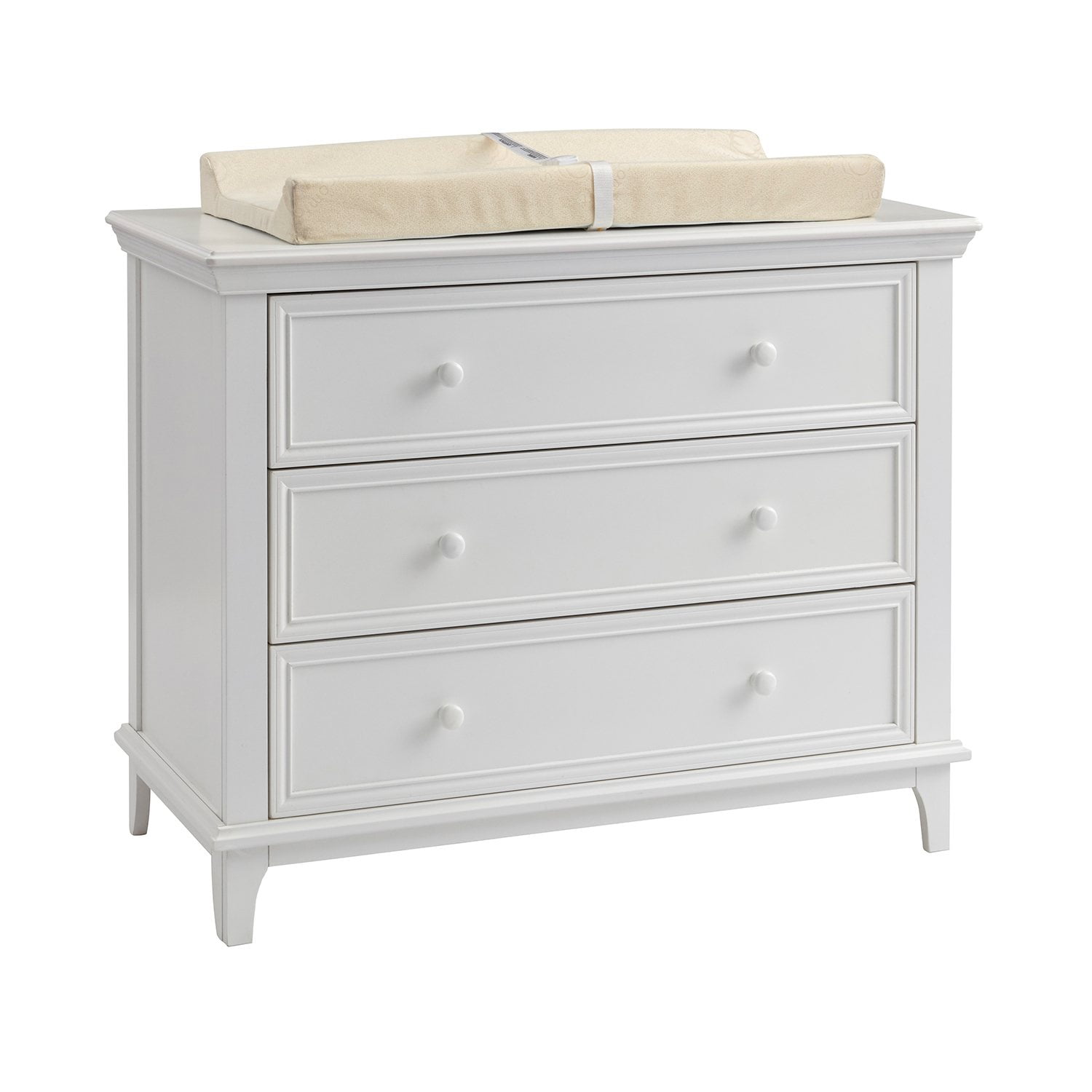 three drawer dresser white Shop Nursery Dressers main image 1
