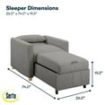 thumbnail image 7 of Serta Connor Twin Size Convertible Chair, 7 of 10