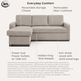 thumbnail image 4 of Serta Hayden Convertible Sectional Sofa, 4 of 10