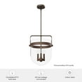 thumbnail image 5 of Hunter Karloff with Clear Glass Pendant Ceiling Light Fixture, 5 of 7