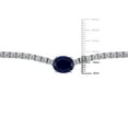 thumbnail image 6 of Lab Created Gemstone Tennis Necklace in Sterling Silver, 6 of 6